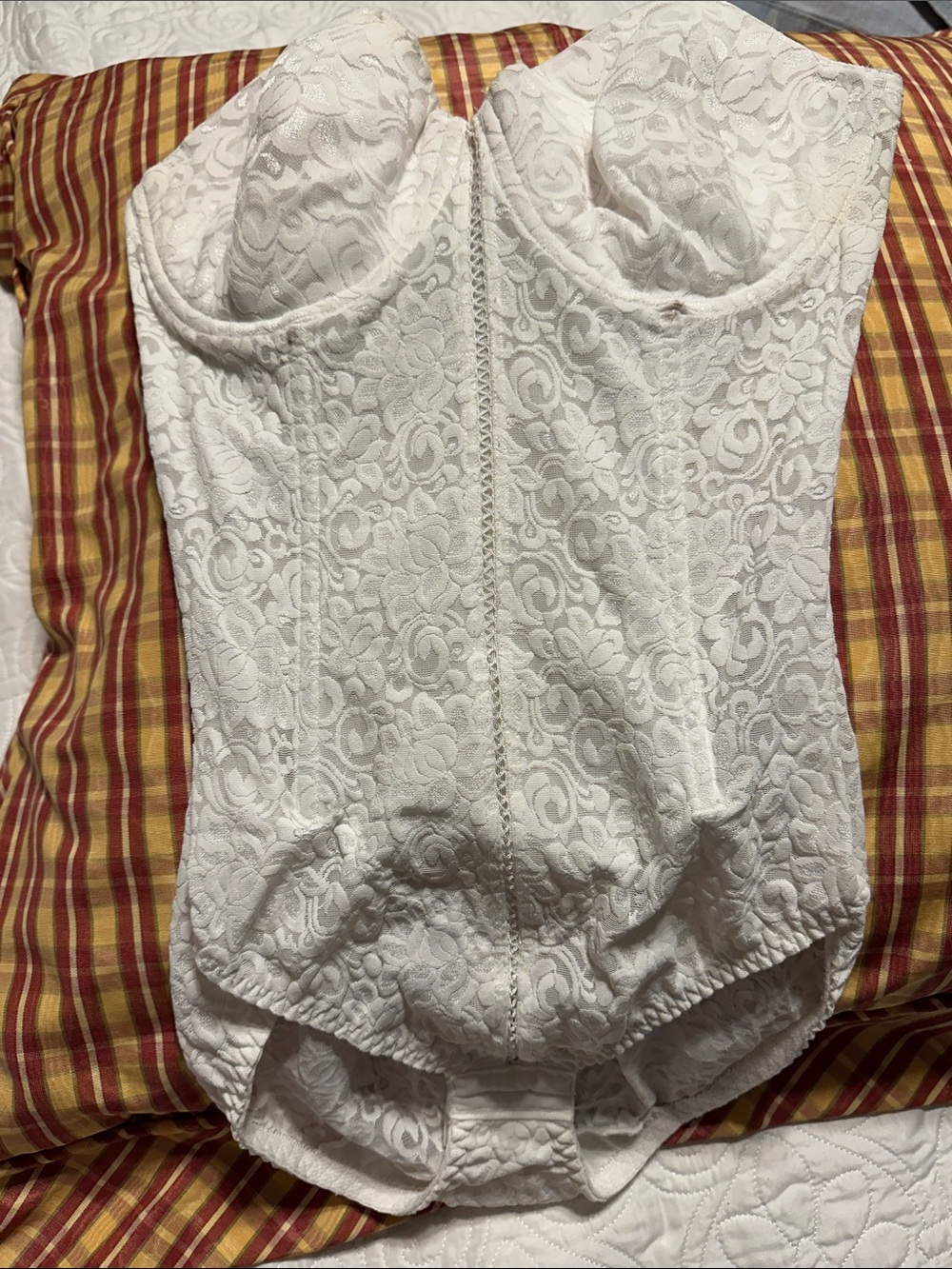 Bali White Lace Bustier Bodysuit